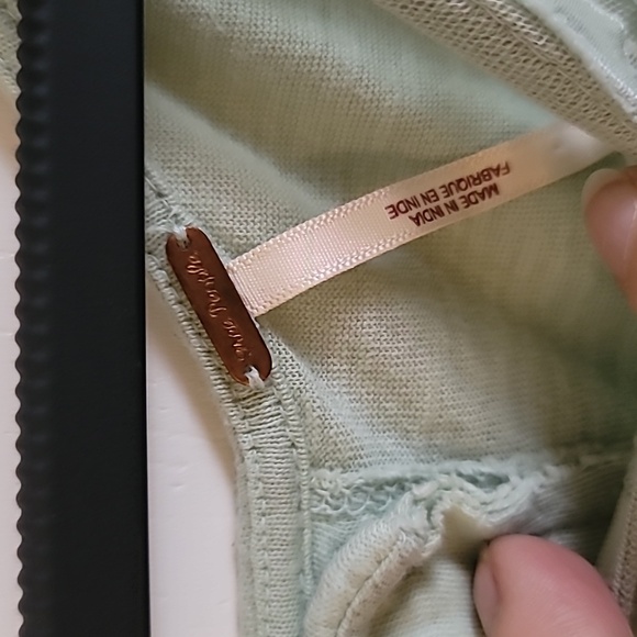 Free People Flirty Women's NWOT Green Sleeveless Top - Picture 8 of 8